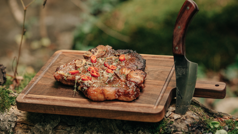 T-Bone Steak With Bone Marrow Sauce