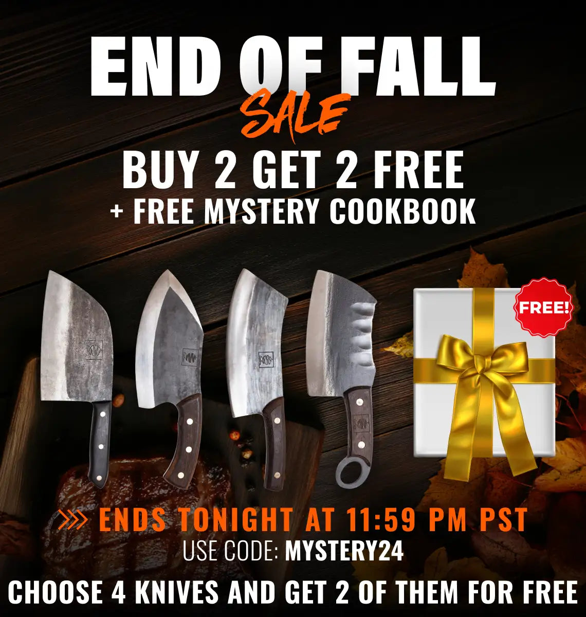 Buy 2 Get 2 Free + Free Mystery Cookbook mobile banner