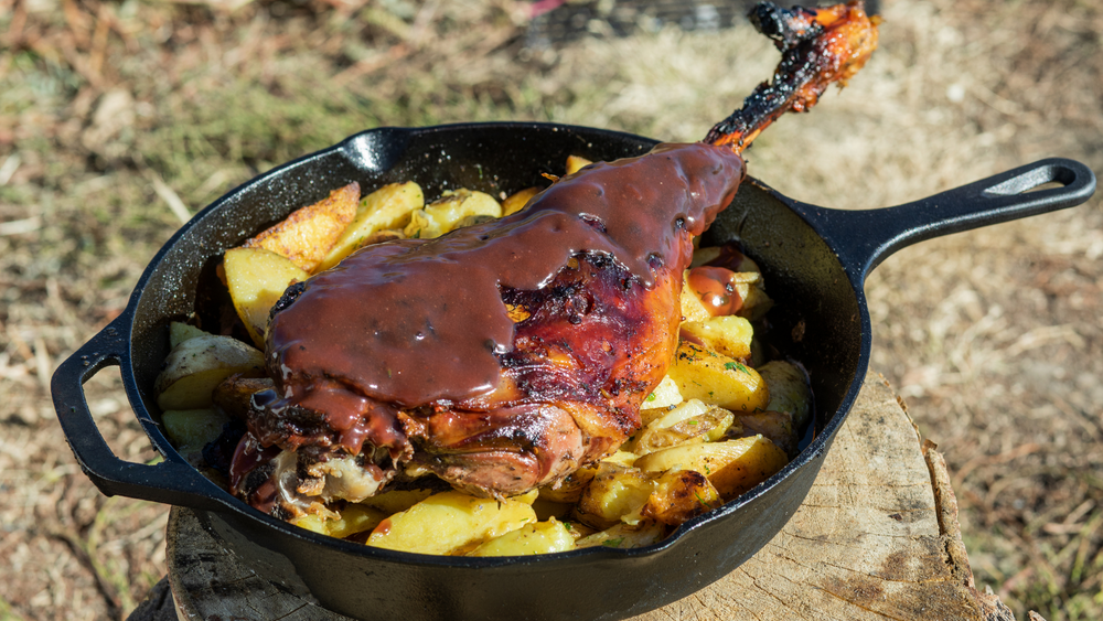 XXL Lamb Leg With Potatoes