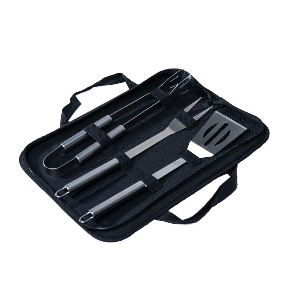 3-Piece Coolina BBQ Stainless Set W/Bag