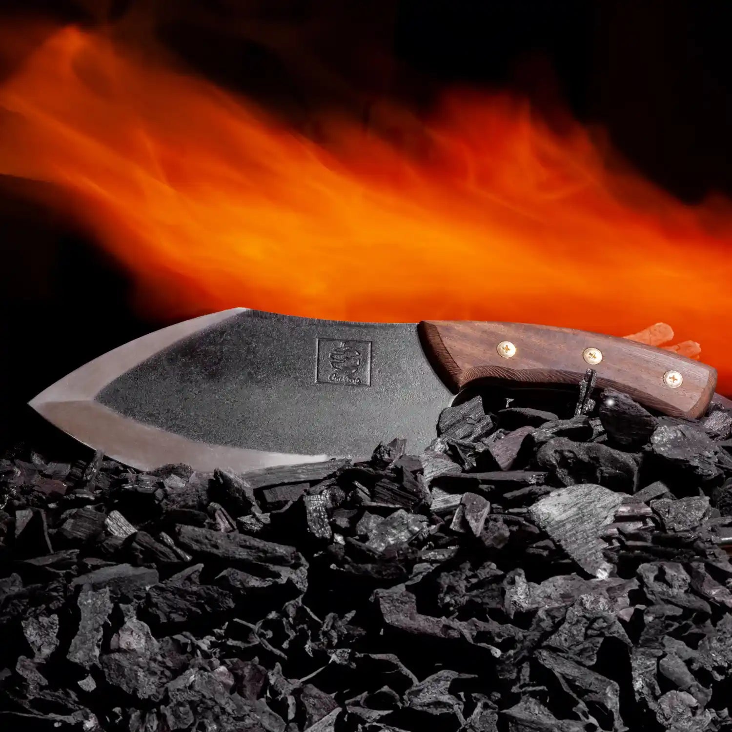 Handforged Knives & Display Set, 4PC