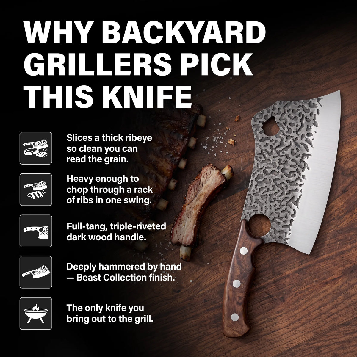 Kodiak 7.5" Cleaver Knife