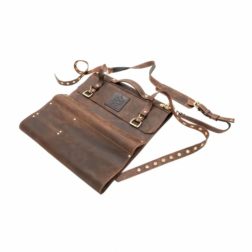 Leather Roll-Up Knife Bag