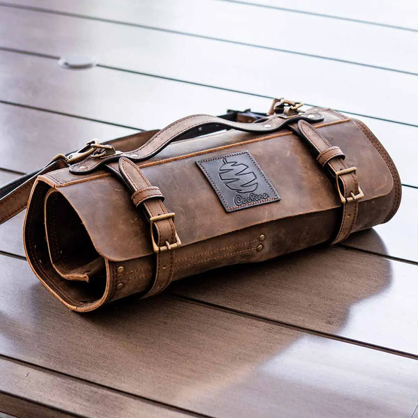 Leather Roll-Up Knife Bag – Coolina