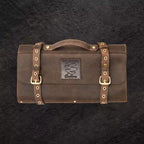 Leather Roll-Up Knife Bag