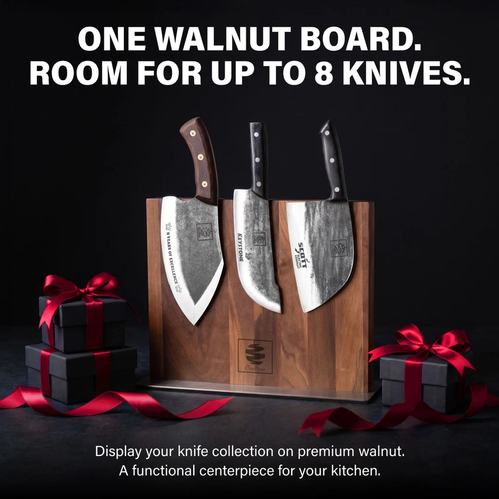 Walnut Magnetic Knives Holder