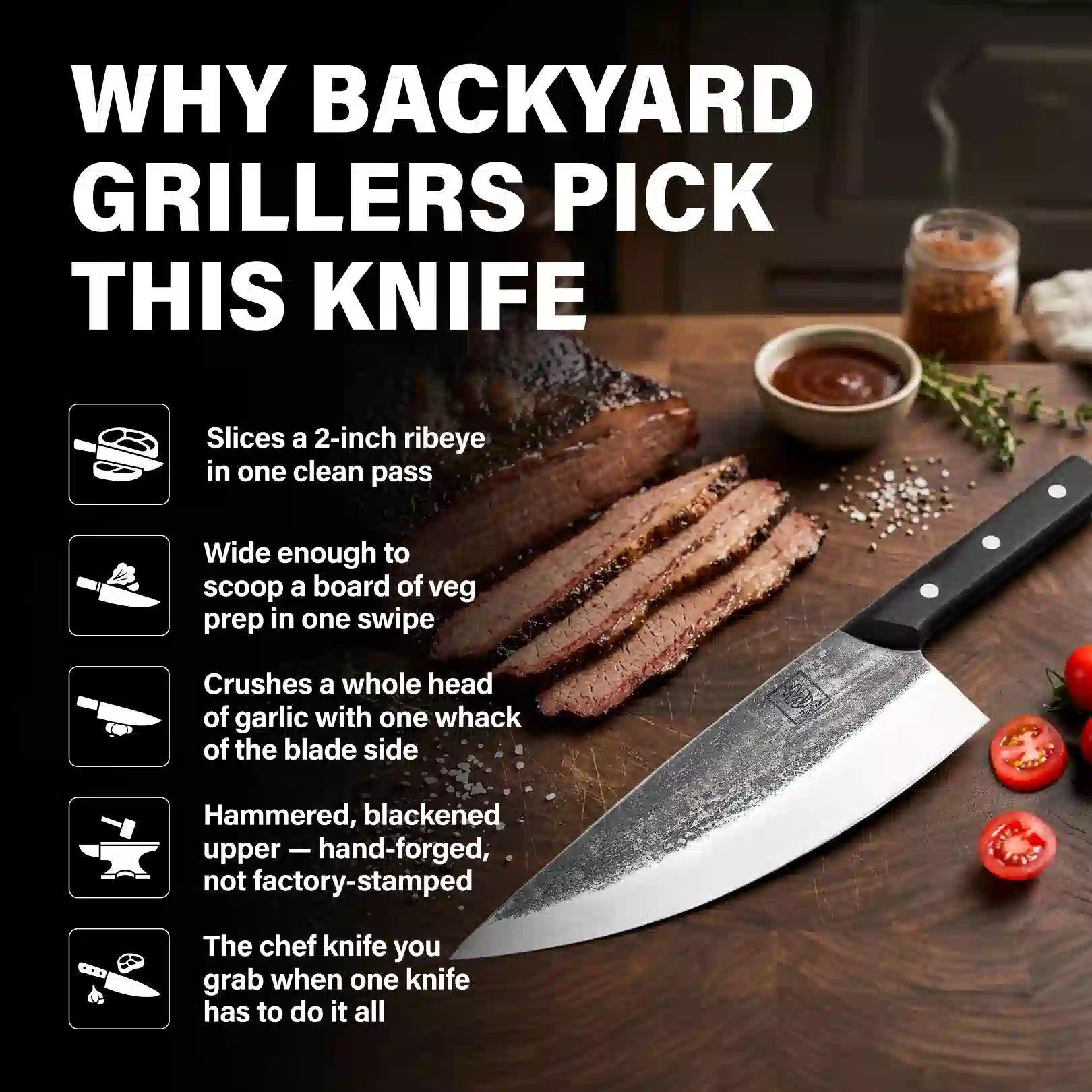 Tungsten FAT 9.5" Chef knife