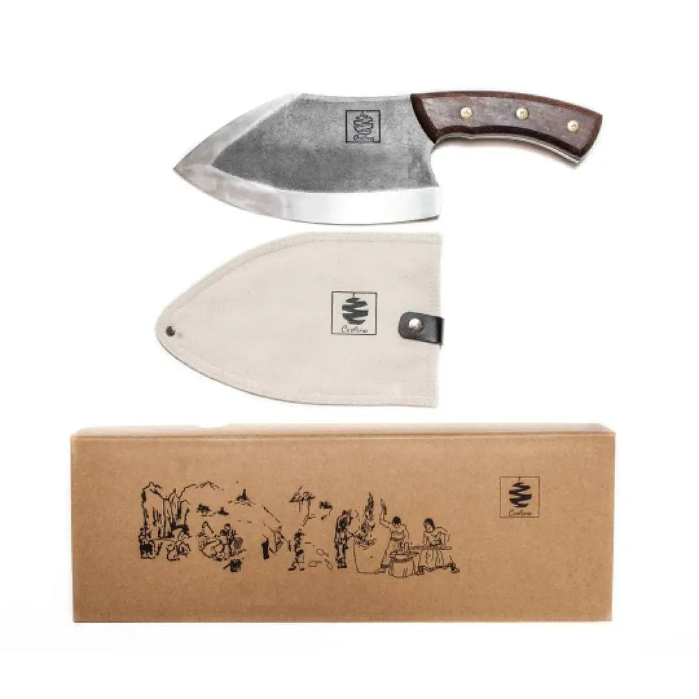 Lixy serbian wide chef knife for cutting even ham or cake Coolina