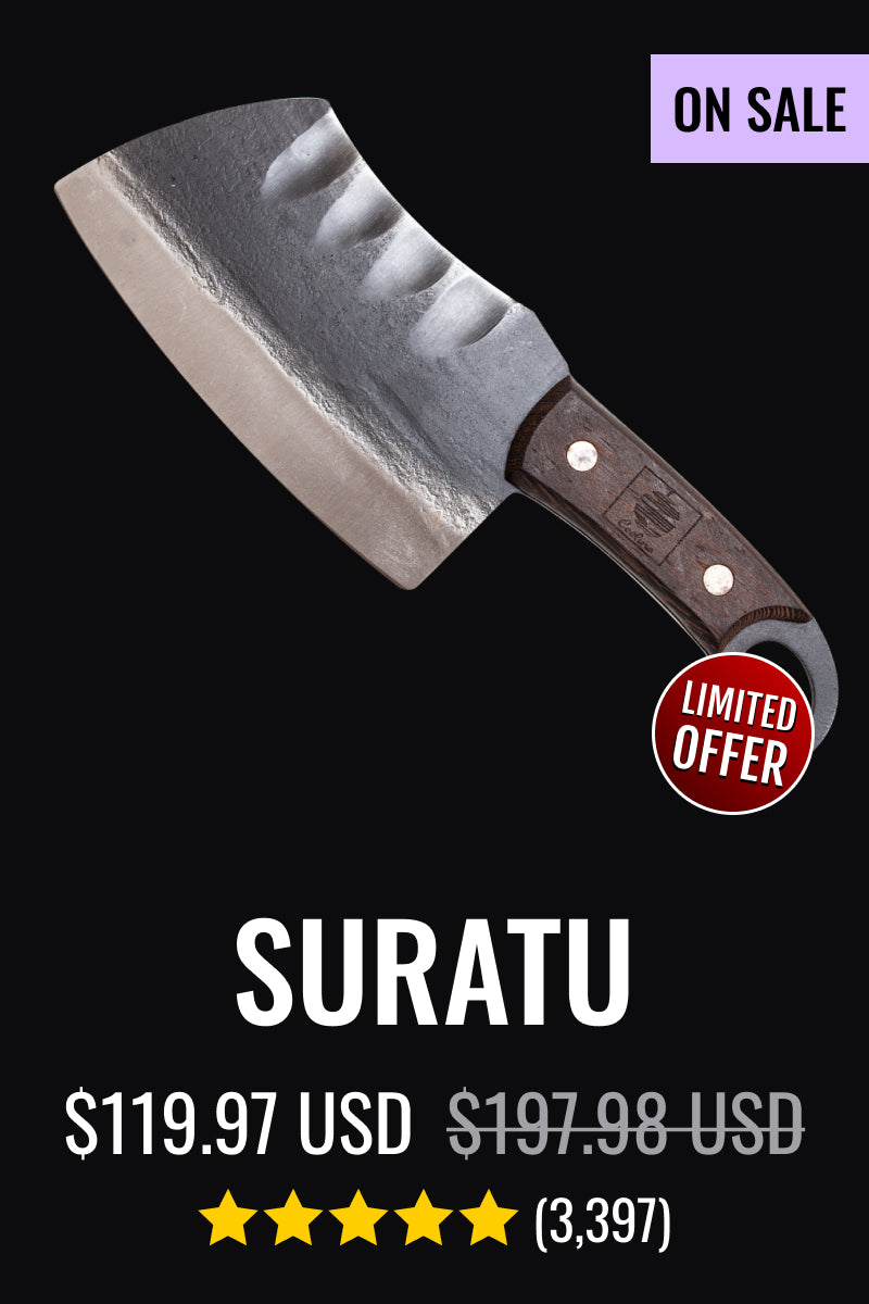 Suratu is a good quality chef kitchen butcher best knife