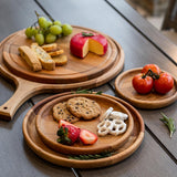 Beechwood Round Serving Board With Handle