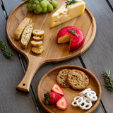 Beechwood Round Serving Board With Handle