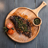 Beechwood Round Serving Board With Handle