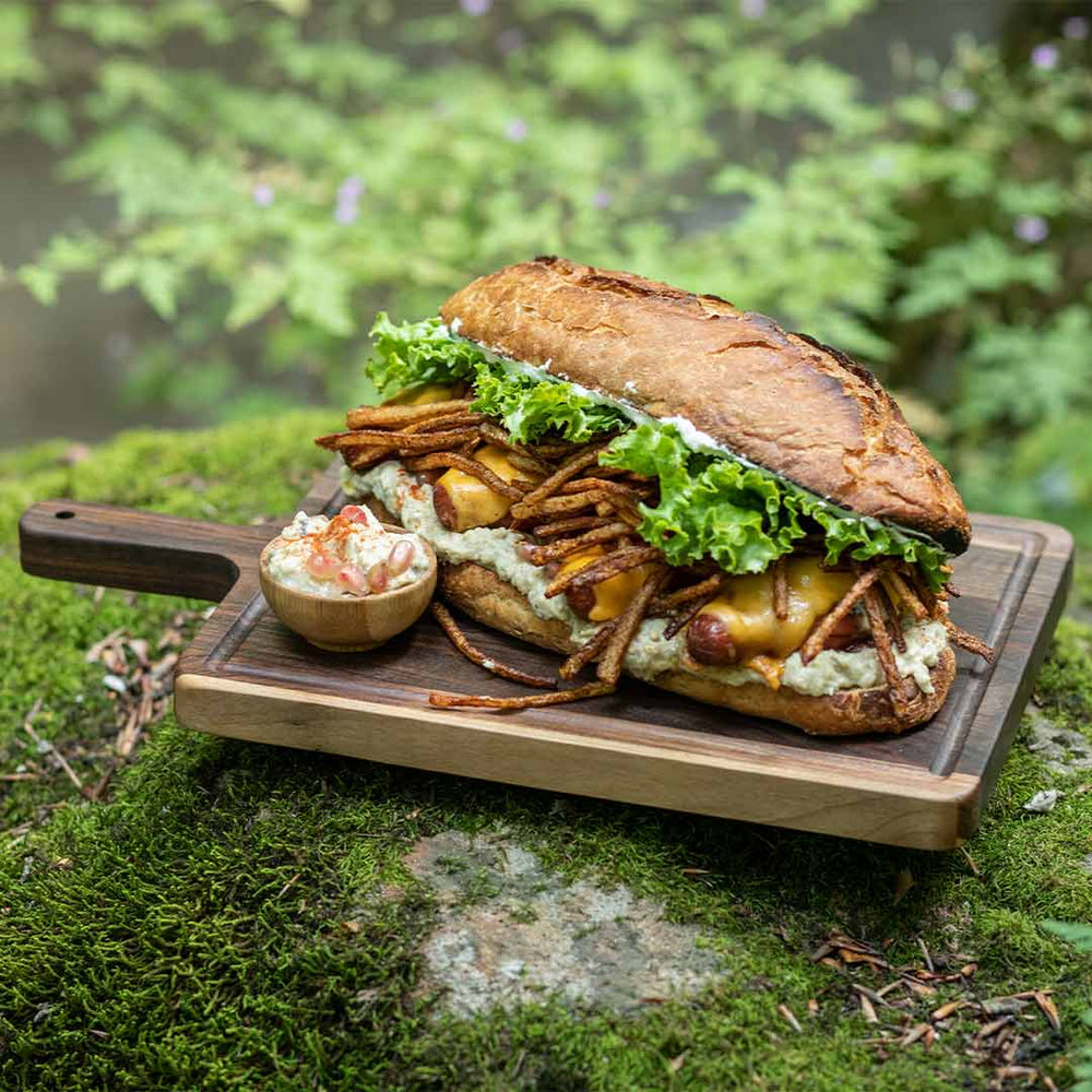 Coolina Walnut Serving Board - Perfect Cutting Board for Chopping  Meet,Chicken! Made from Durable Walnut Wood (12x9 inches)