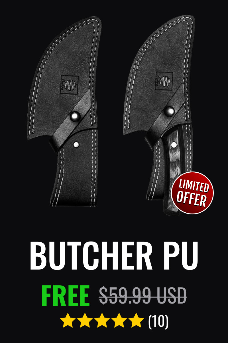 Altomino Handmade Butcher Knife's PU Sheath